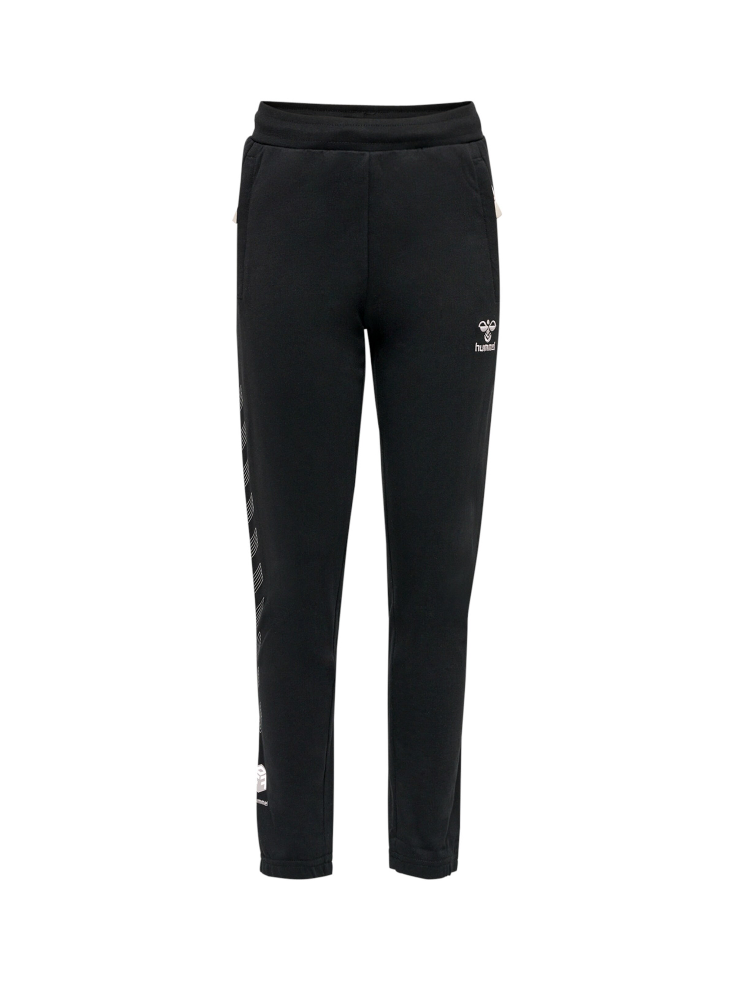 Hummel Regular Sporthose in Schwarz: Vorderseite