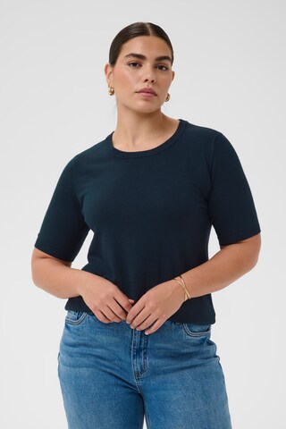 KAFFE CURVE Trui 'KCLizzy' in Blauw: voorkant