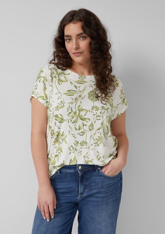 s.Oliver Shirt in Wit: voorkant