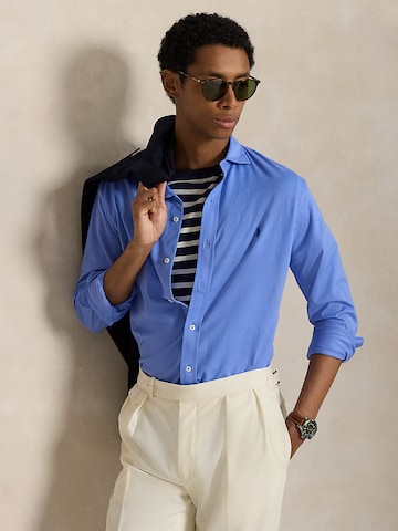 Polo Ralph Lauren Regular Fit Hemd in Blau: Vorderseite