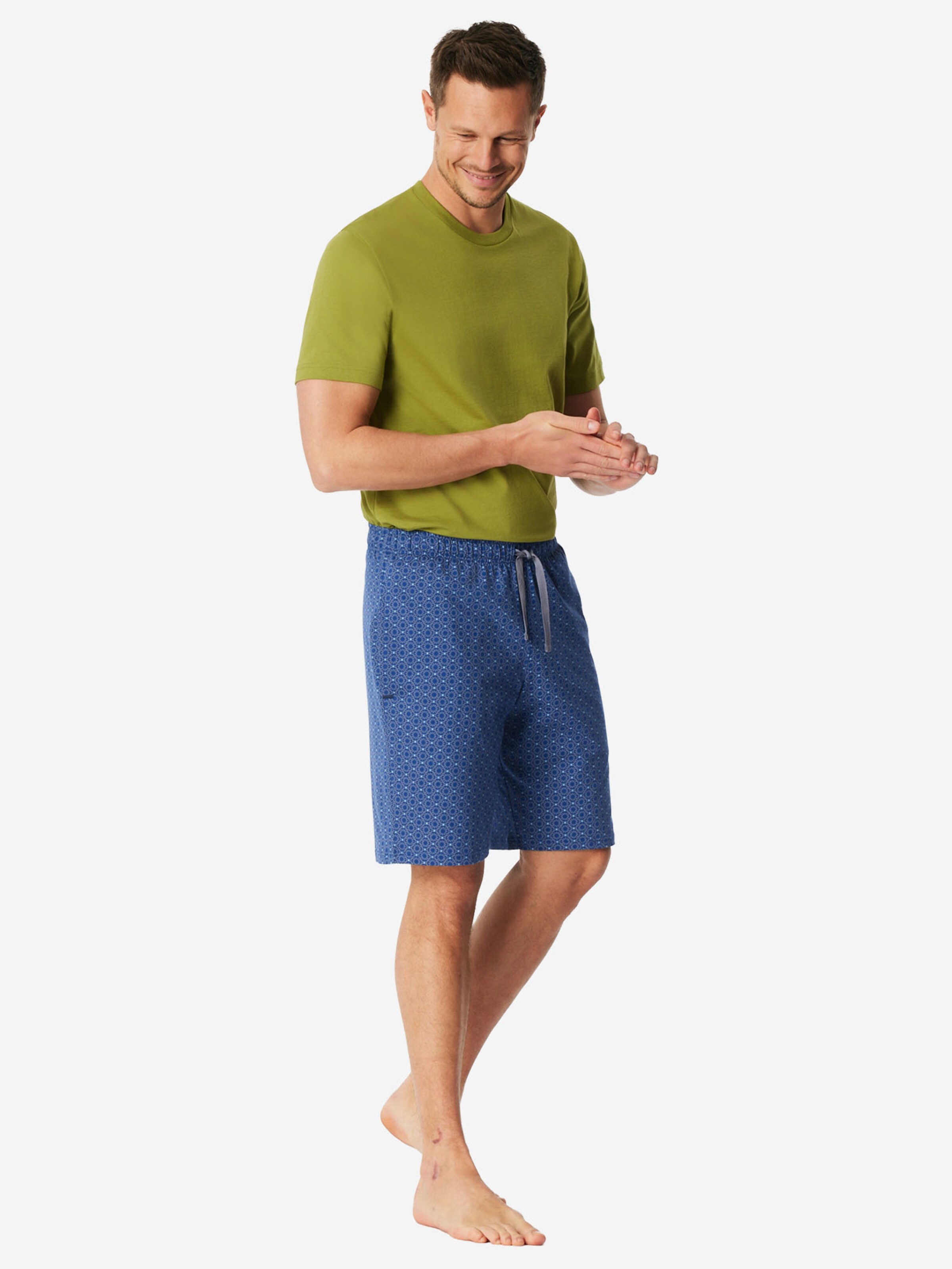 SCHIESSER Pajama pants ' Mix & Relax ' in Blue