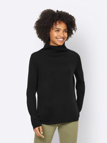 Pull-over heine en noir : devant