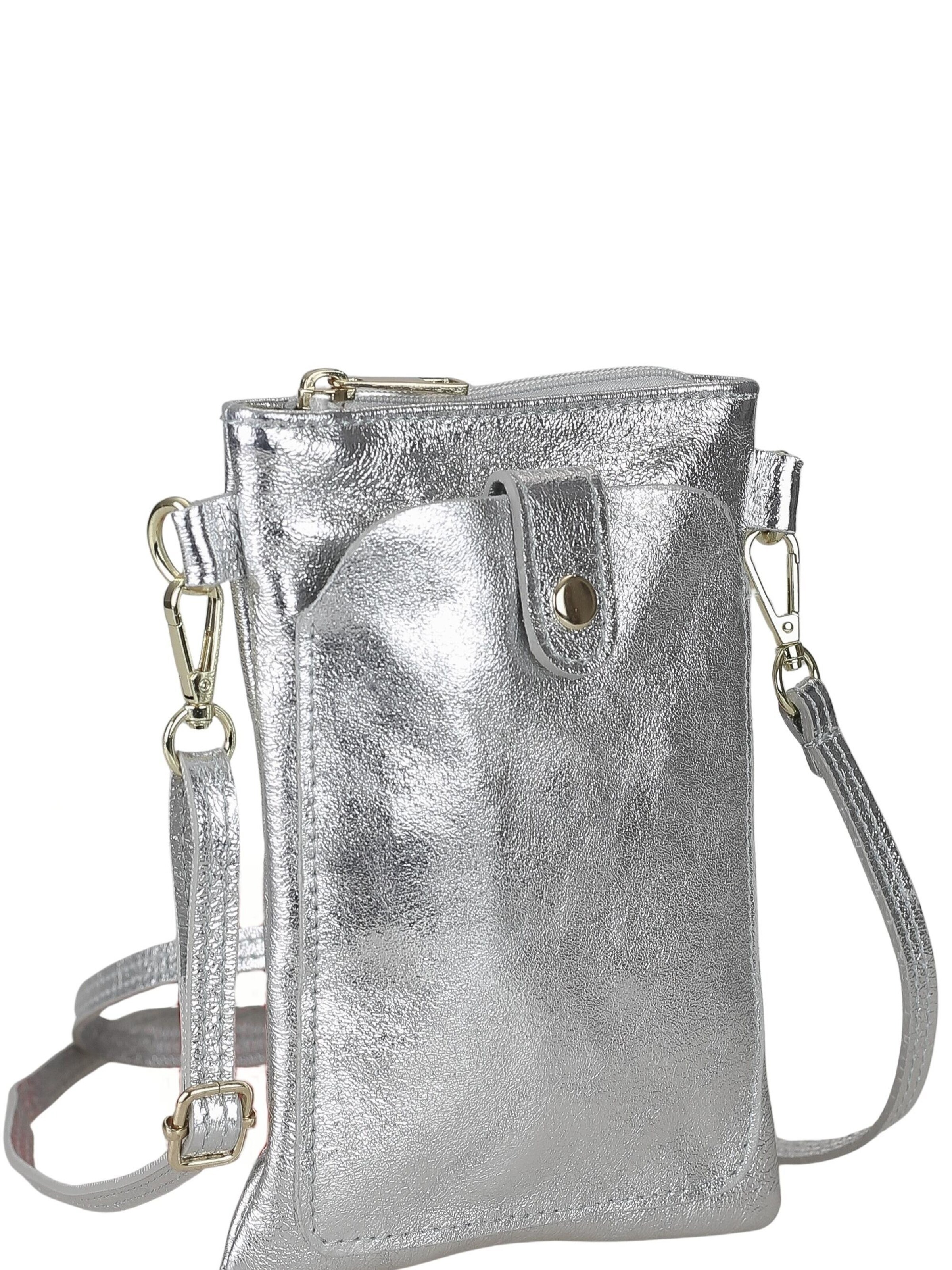 COLLEZIONE ALESSANDRO Umhängetasche 'PartyPal'‌‌ in Silber: Vorderseite