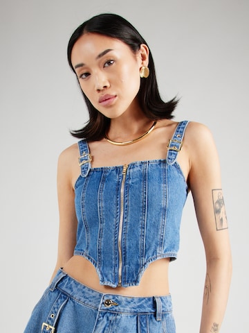 Hoermanseder x About You Top 'Aileen' in Blue: front