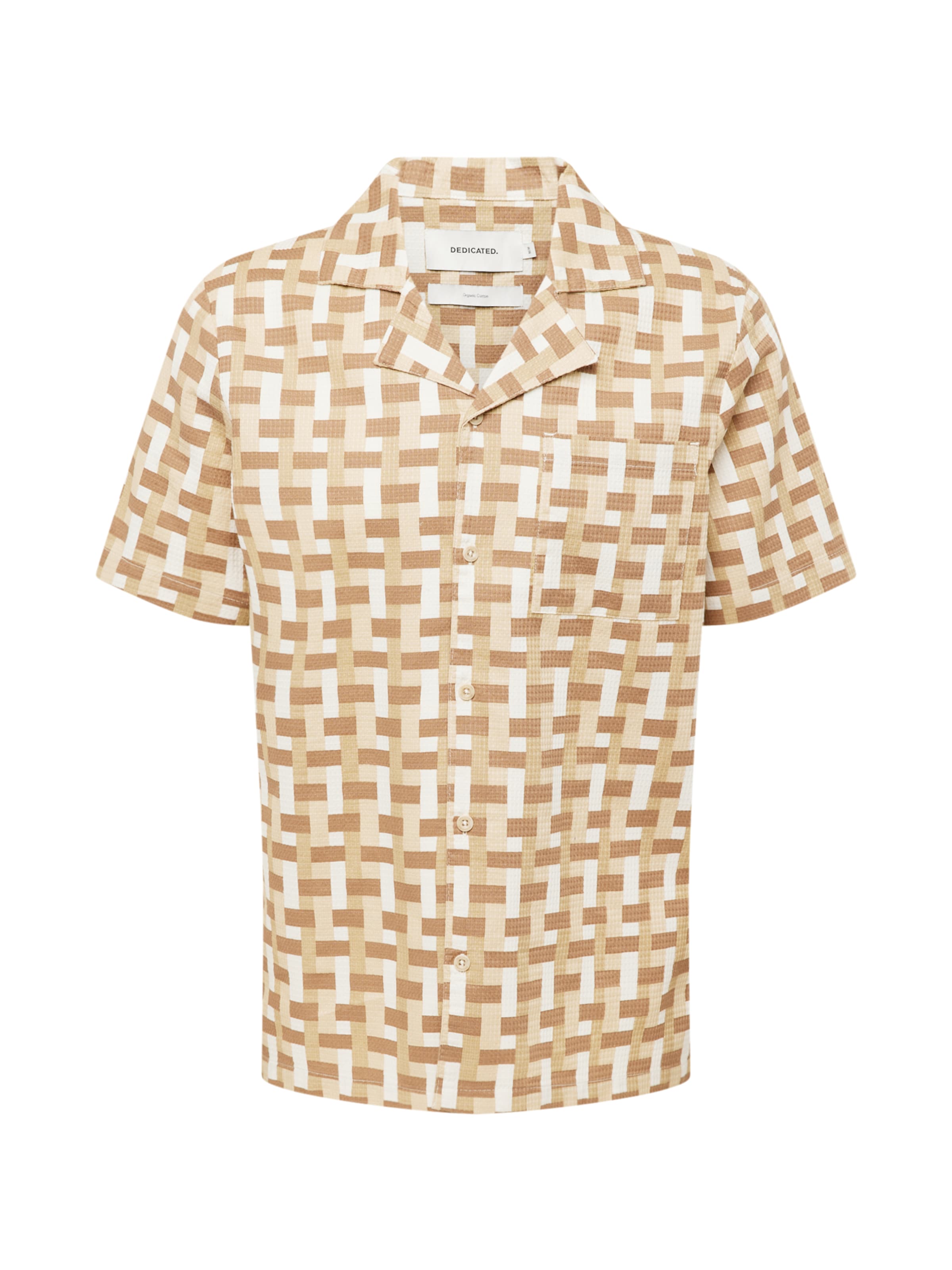 DEDICATED. Comfort Fit Skjorta i brun: framsida