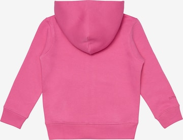 smiler. Zip-Up Hoodie in Pink