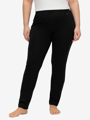 SHEEGO Regular Pants in Black: front