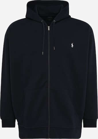 Giacca di felpa di Polo Ralph Lauren Big & Tall in blu: frontale