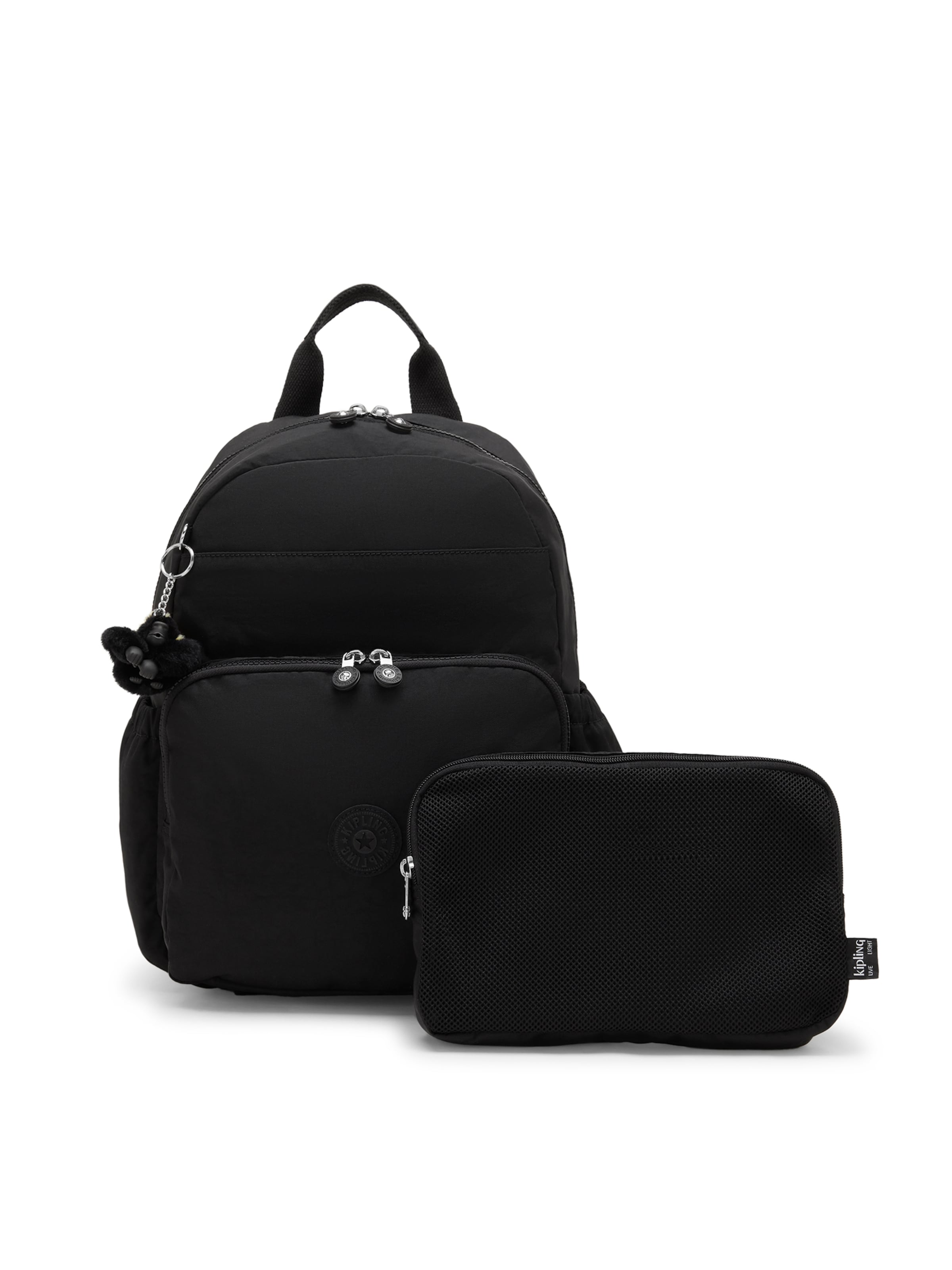 KIPLING - Mochila 'Maisie' en negro: frente