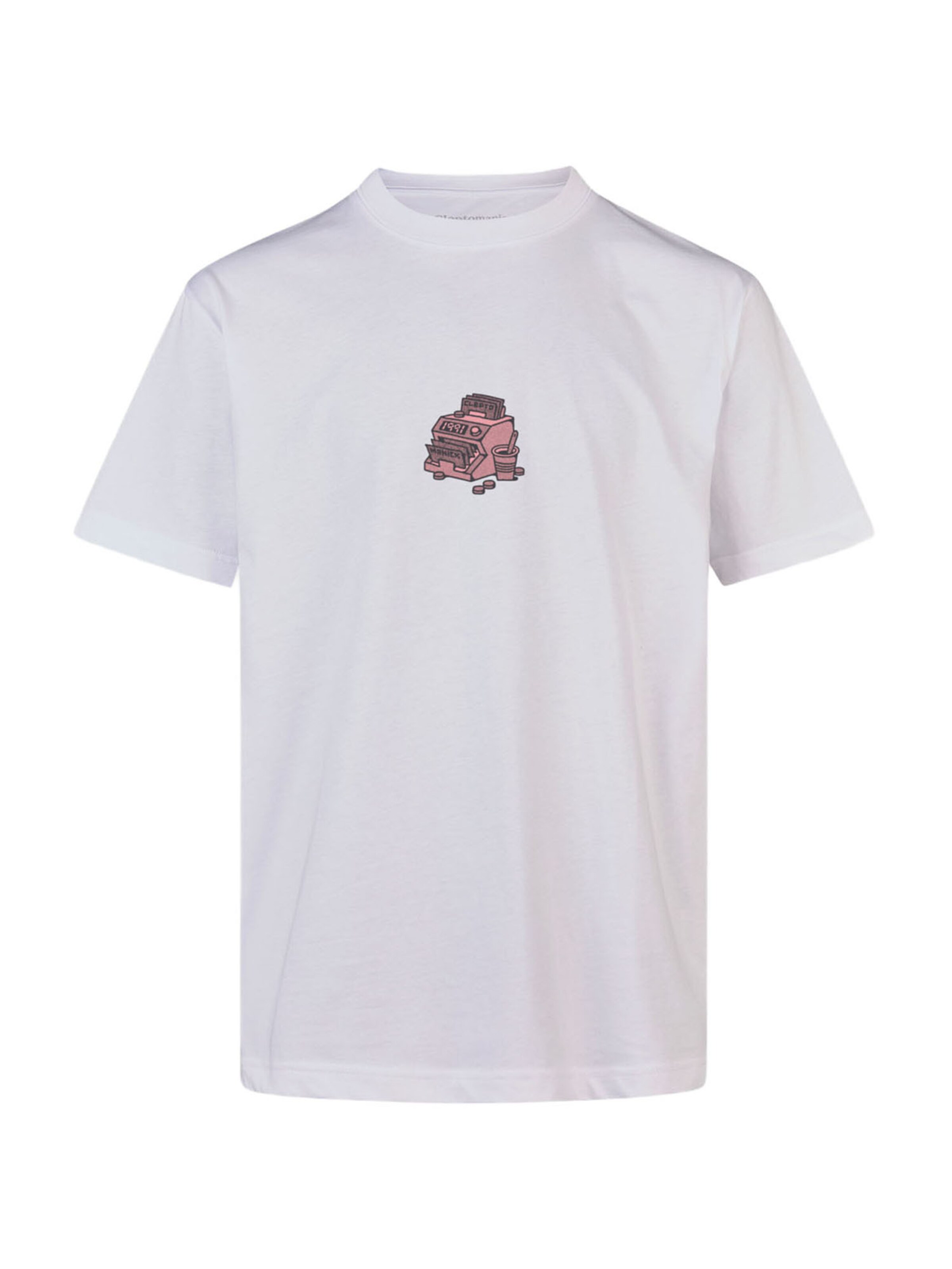 Cleptomanicx T-Shirt 'Sofa Bank' in Weiß: Vorderseite