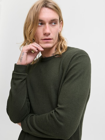 JACK & JONES Pullover 'JJEEMIL' i grøn