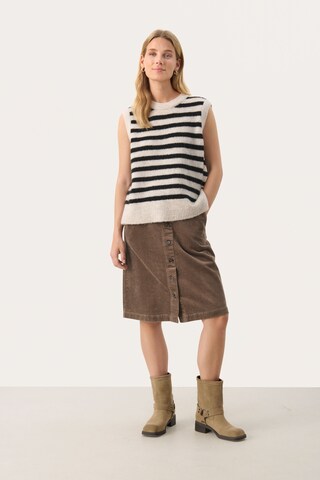 Part Two Strickweste 'Emmely' in Beige