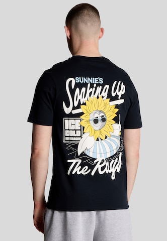 Lyle & Scott Shirt 'Sunnies Pool Bar' in Blue