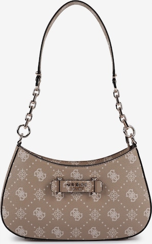 Borsa a spalla 'Carrie' di GUESS in beige: frontale
