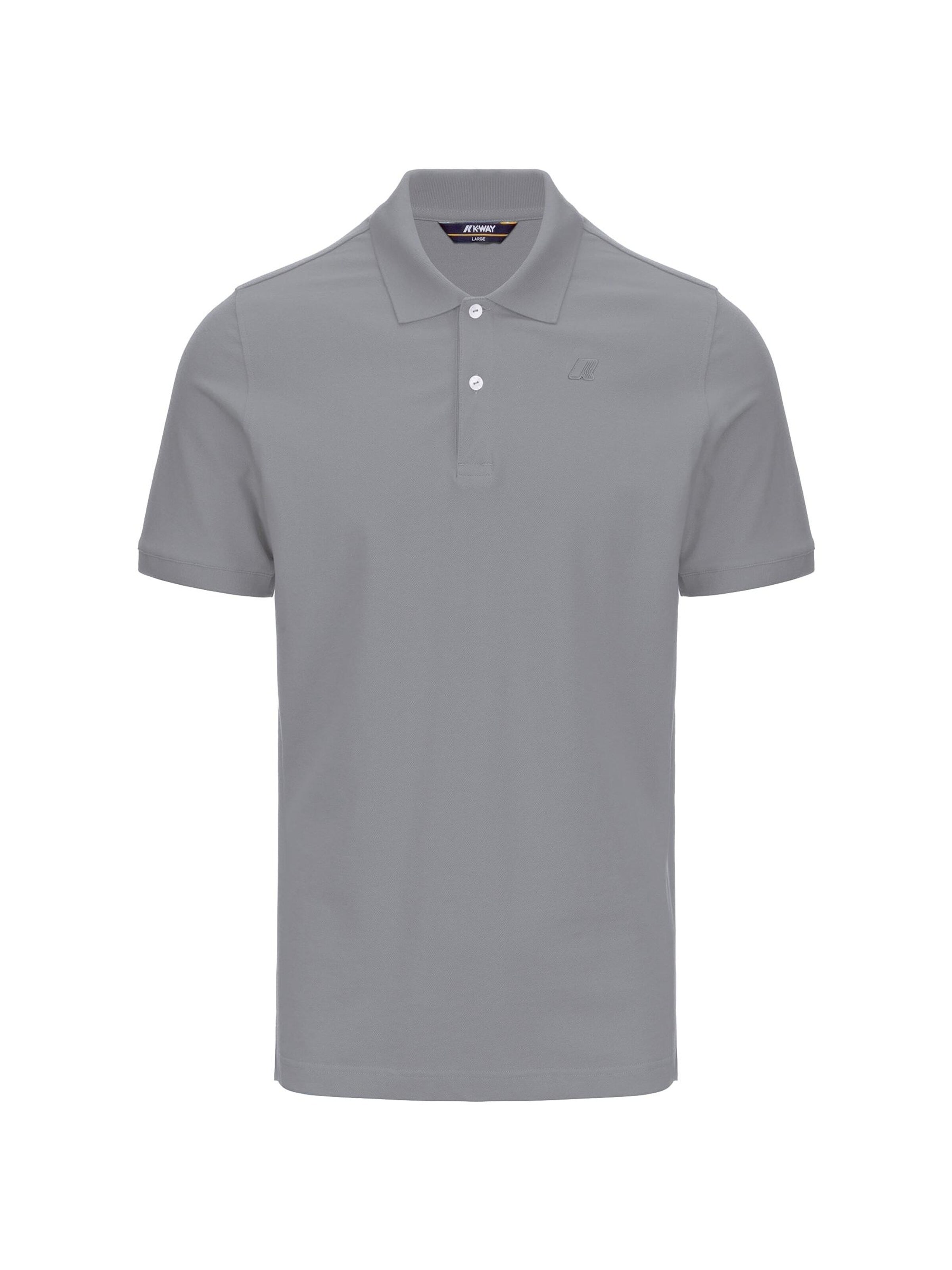 K-Way Koszulka 'K-WAY AMEDEE PIQUE SLIM T-Shirt e Polo' w kolorze szary: przód
