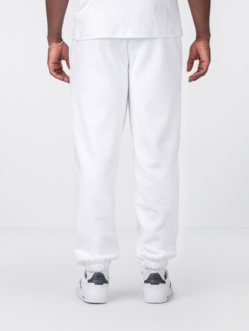 LACOSTE Tapered Workout Pants in White