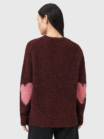 AllSaints Πουλόβερ 'LUVHEART' σε κόκκινο