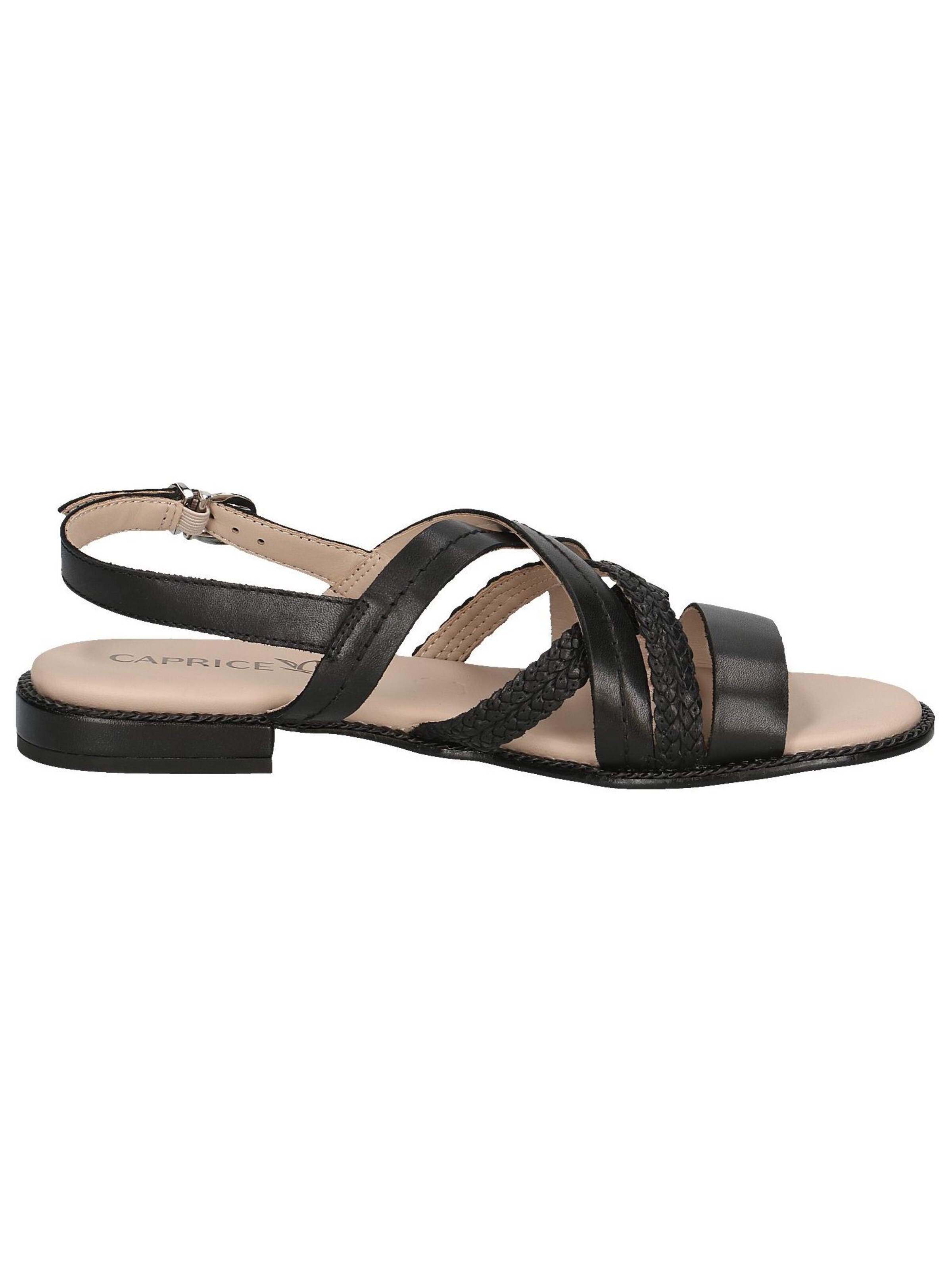 CAPRICE Strap sandal in Black