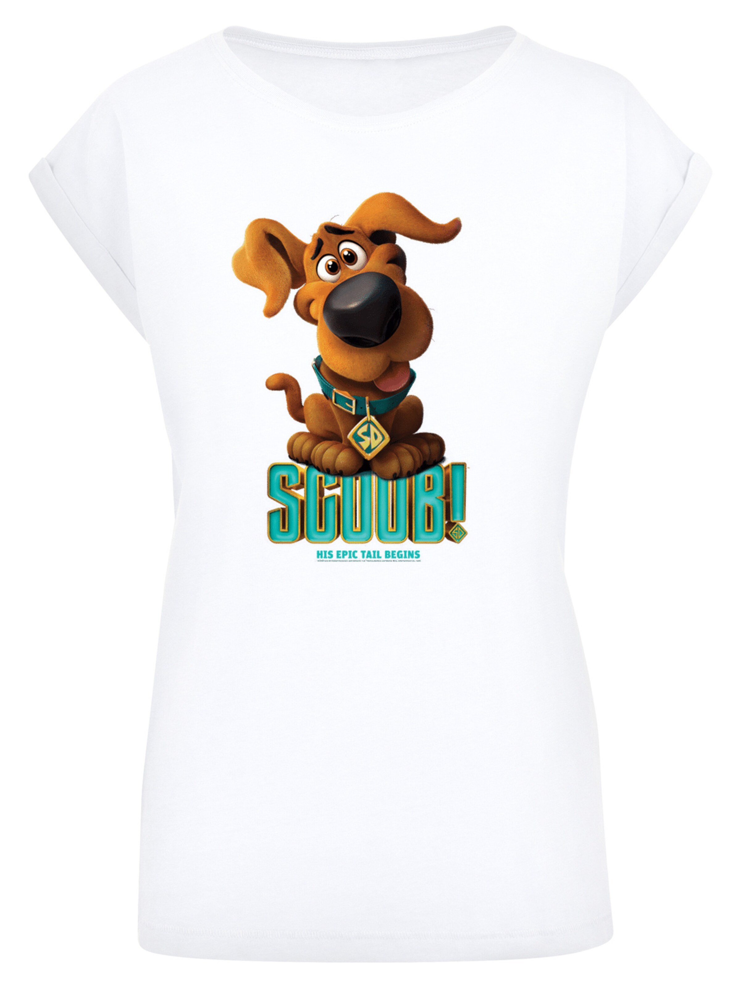 F4NT4STIC Shirt 'Puppy Scooby' in White: front
