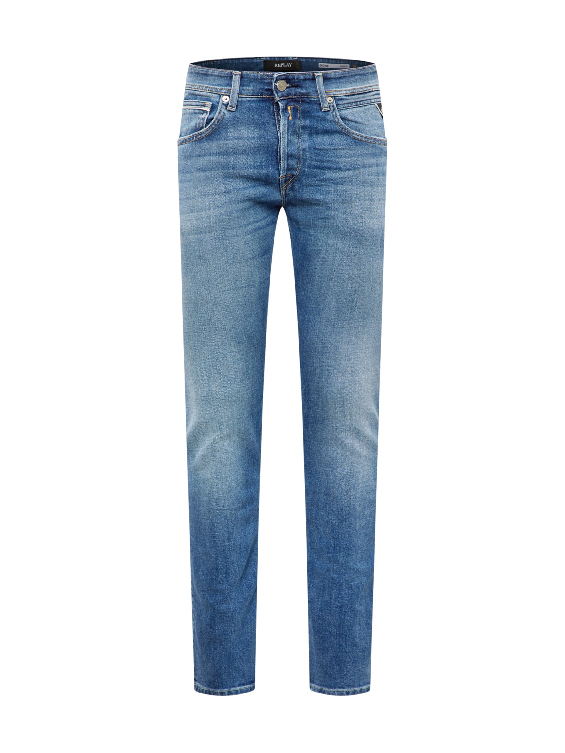 vxLNM Uomo REPLAY Jeans GROVER in Blu 