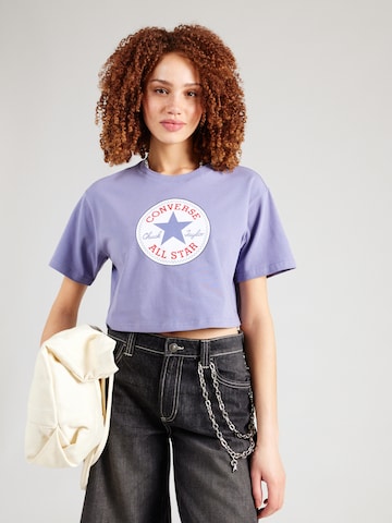 Tricou de la CONVERSE pe mov: față