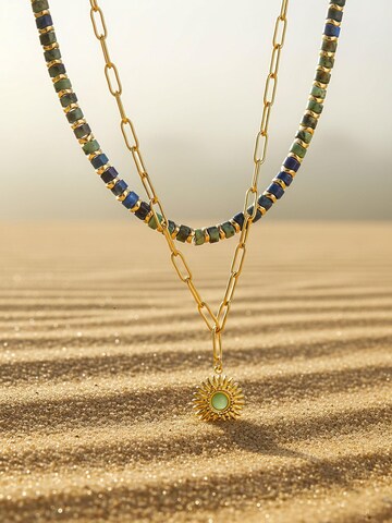 Nemomatheo Necklace 'Sun & Stone' in Blue