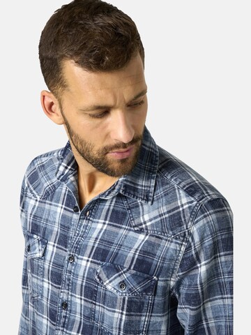 BABISTA Regular fit Button Up Shirt ' Franlono ' in Blue