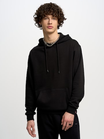 BIG STAR Sweatshirt 'LITSON' in Zwart: voorkant