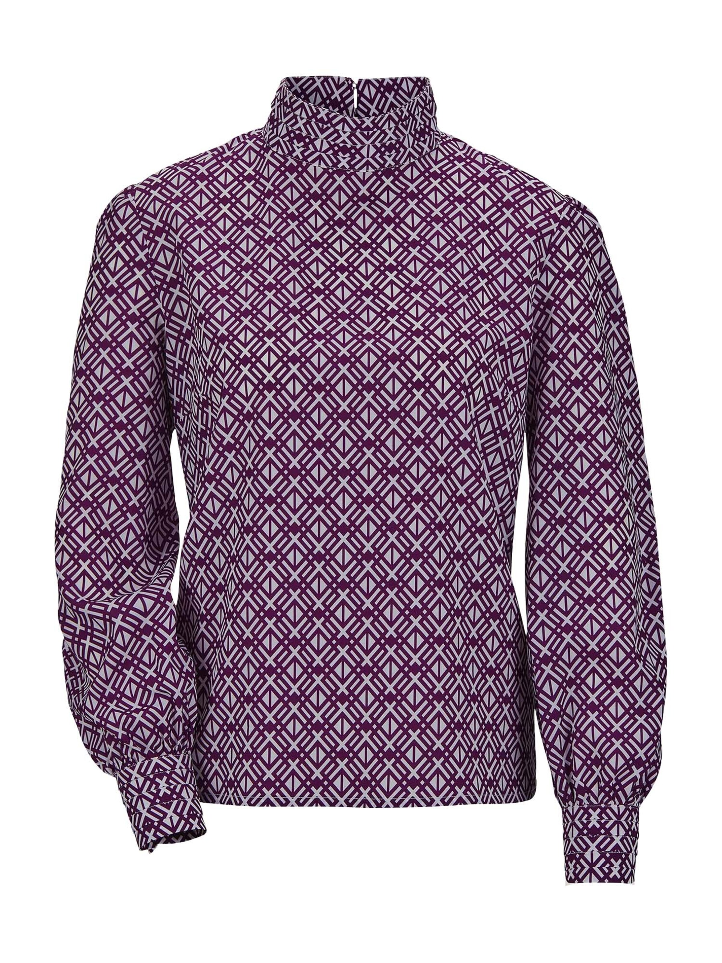 Chemisier MADELEINE en violet : devant