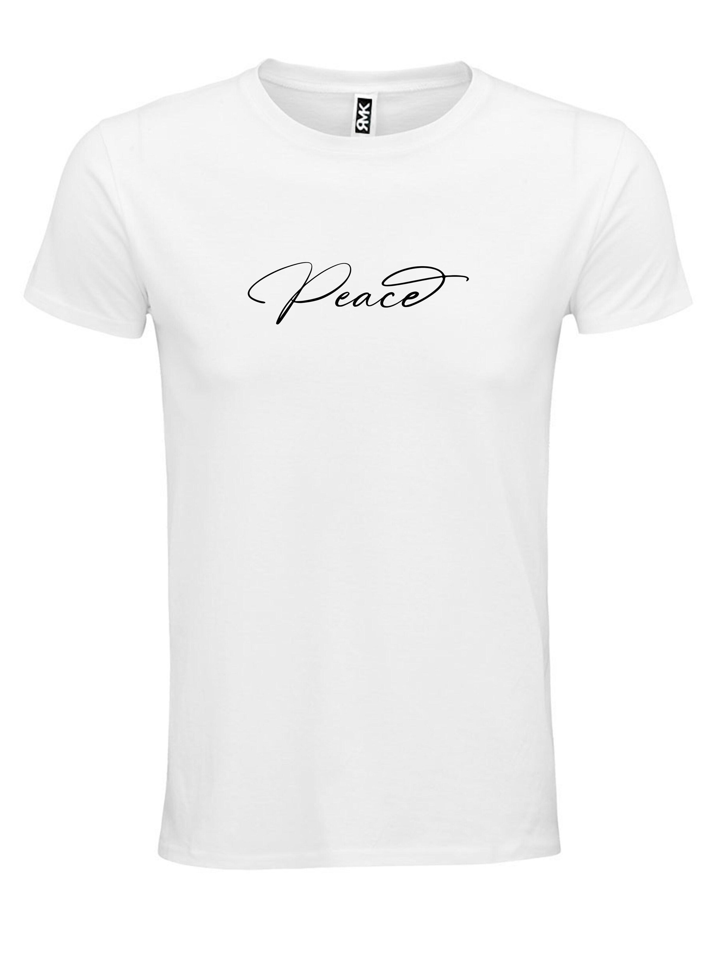 RMK Shirt 'Peace' in White: front
