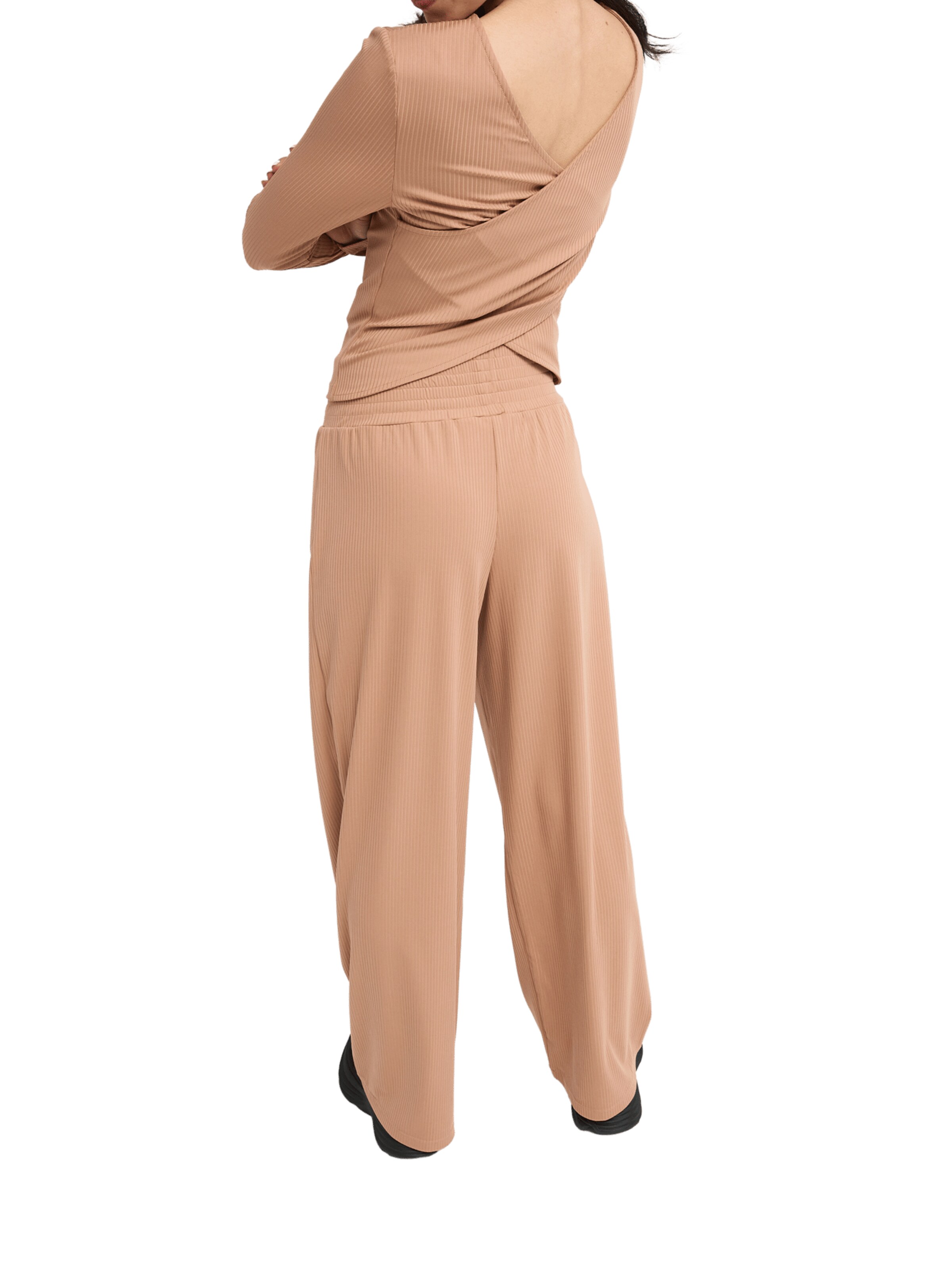 ROXY Wide leg Pants 'Rise & Vibe' in Brown