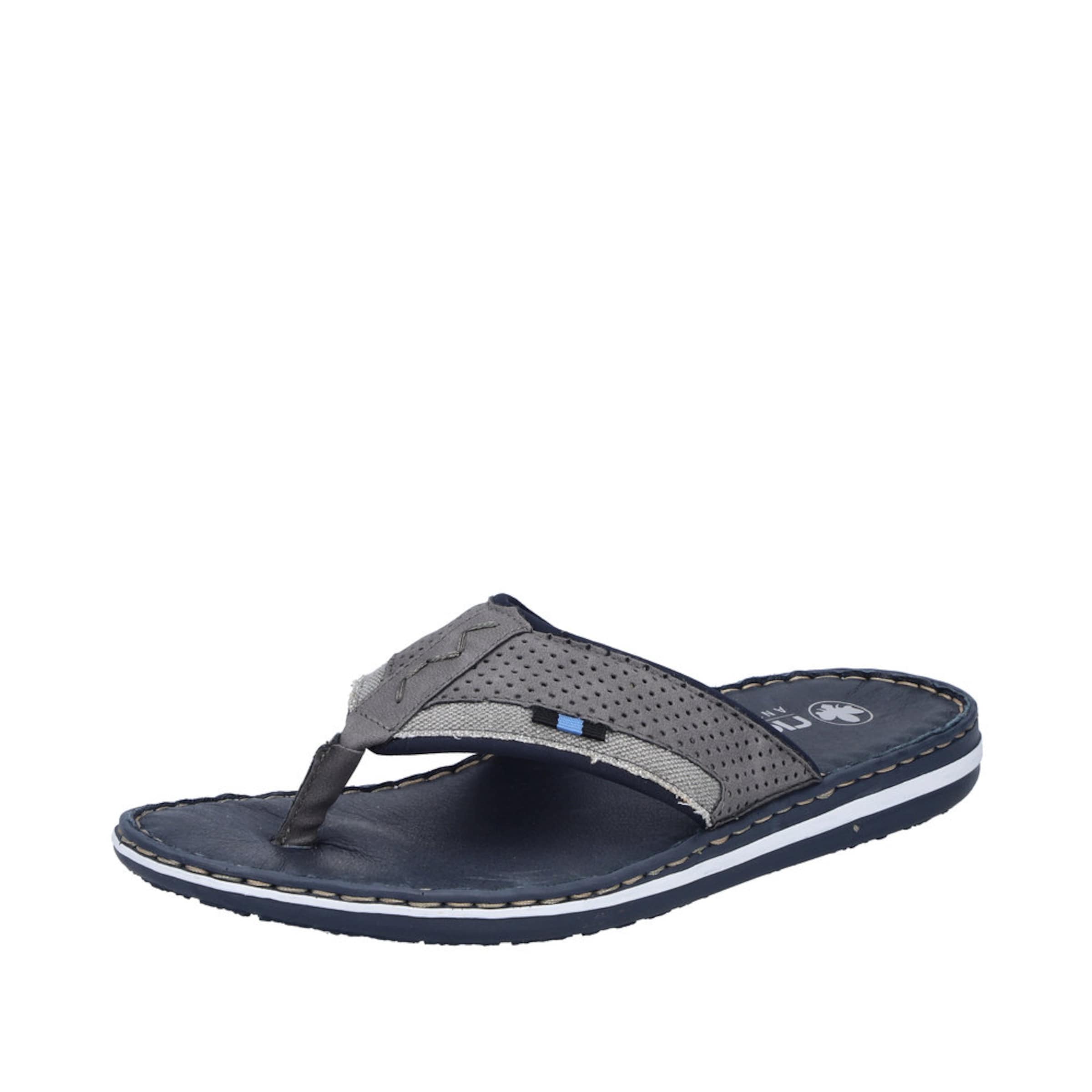 Rieker T-Bar Sandals in Blue: front