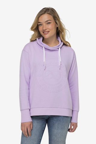 LAURASØN Sweatshirt in Purple: front