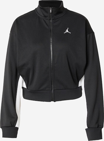 Jordan - Sudadera con cremallera en negro: frente
