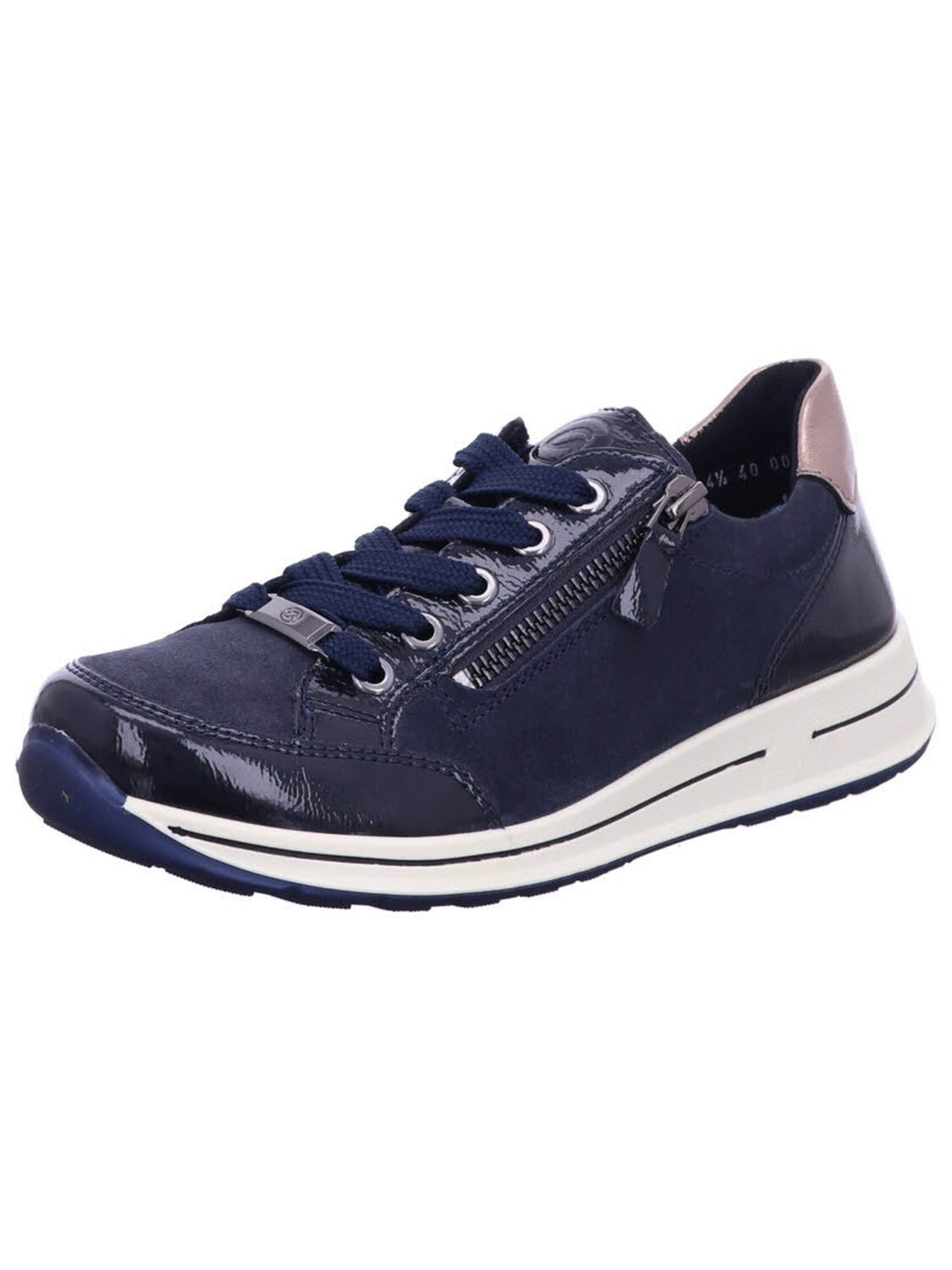 ARA Låg sneaker 'Schnürschuh Damen 12-54801-82 Echtleder in blau' i blå: framsida