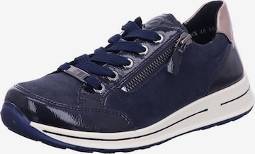 ARA Låg sneaker 'Schnürschuh Damen 12-54801-82 Echtleder in blau' i blå: framsida