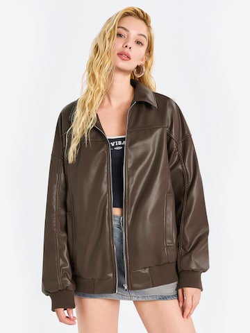 Imily Bela Prechodná bunda - Hnedá: predná strana