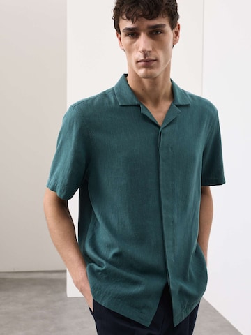 Regular fit Camicia di Marks & Spencer in verde: frontale