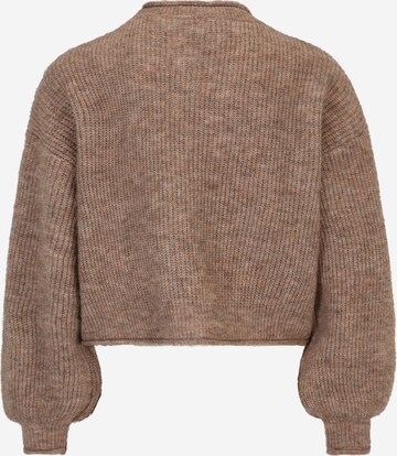 Vero Moda Petite Knit Cardigan 'Yvonne' in Brown