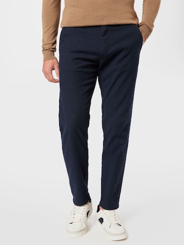 SELECTED HOMME Tapered Chino Pants 'York' in Blue: front