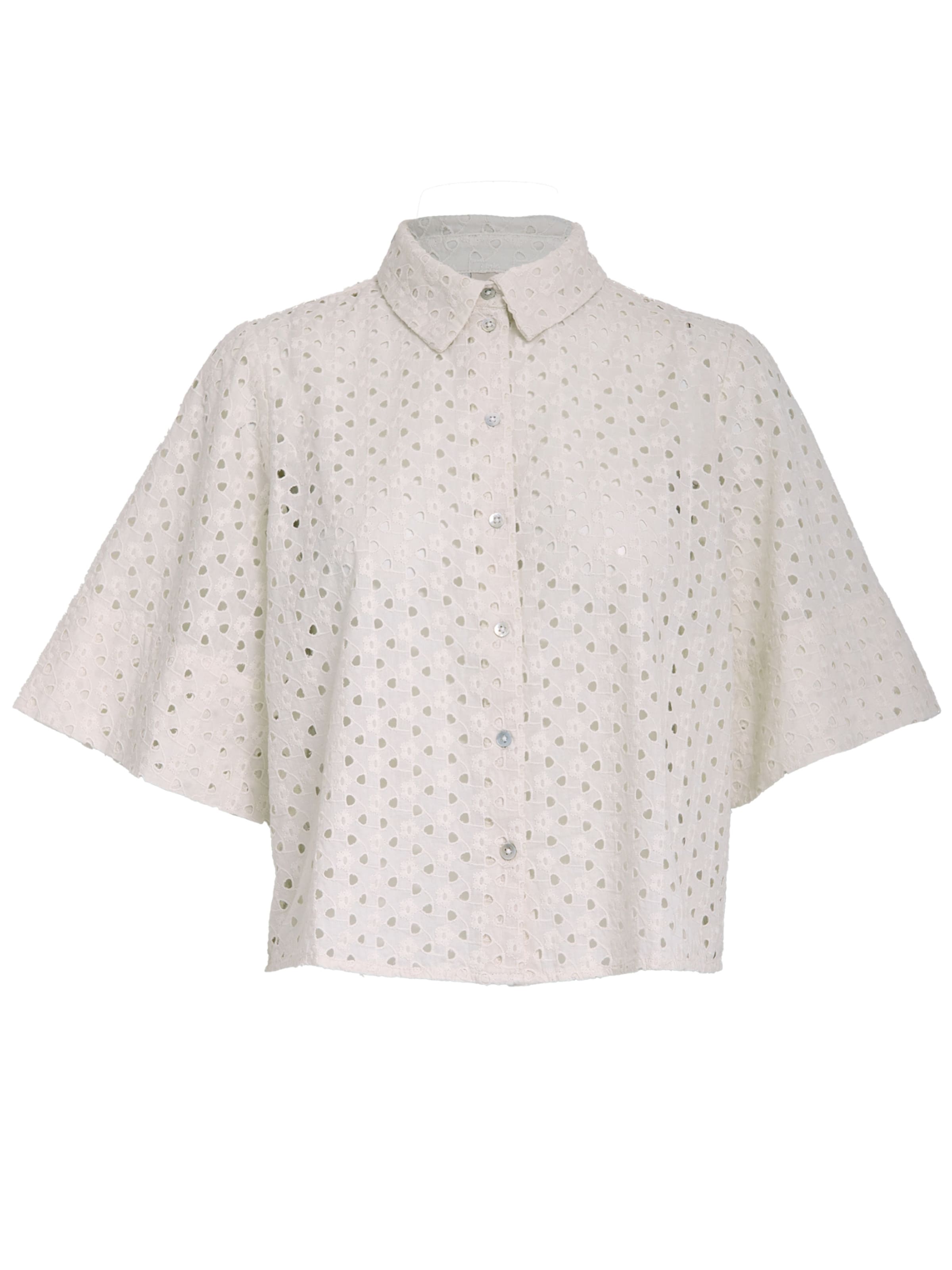 Peppercorn - Blusa 'Haze' en blanco: frente