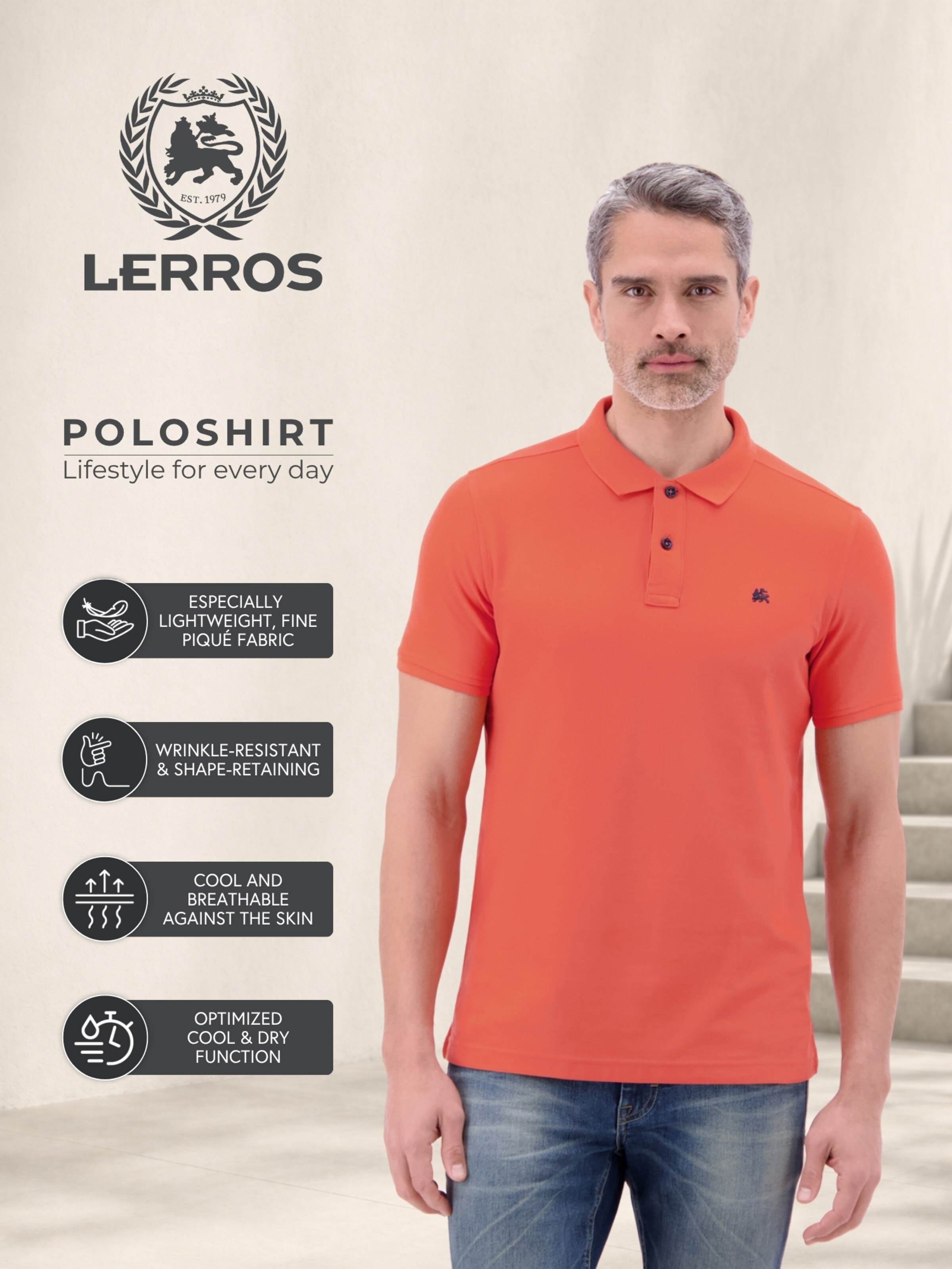 LERROS Shirt in Red