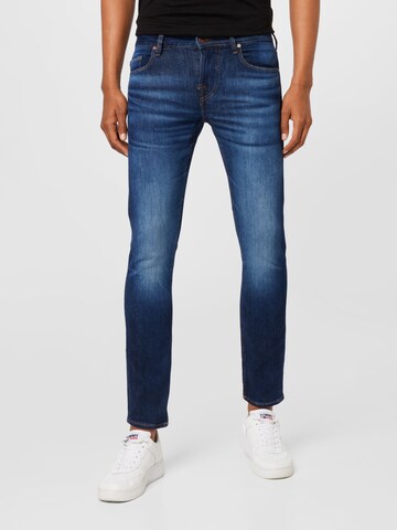 Skinny Jean 'Chris' GUESS en bleu : devant