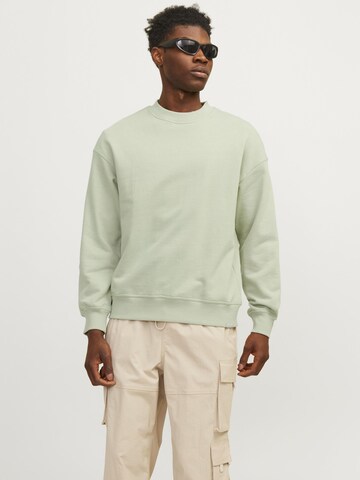 JACK & JONES - Sweatshirt 'COLLECTIVE' em verde: frente