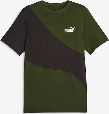 PUMA Performance Shirt 'POWER' in Green: front