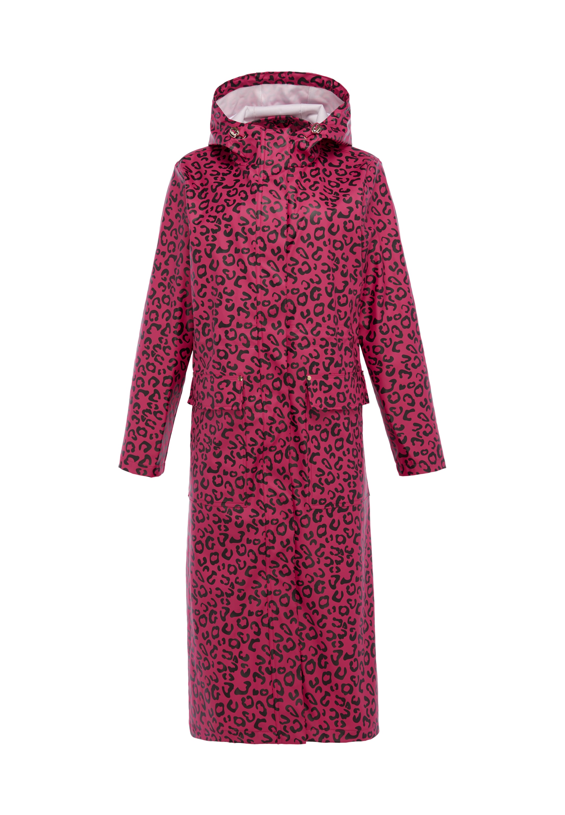 Manteau mi-saison faina en rose : devant