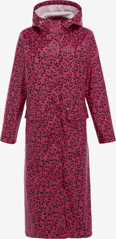 Manteau mi-saison faina en rose : devant