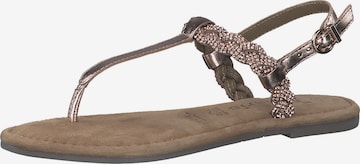 TAMARIS T-Bar Sandals in Bronze: front