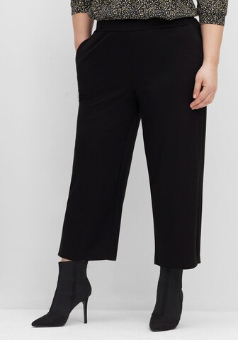 SHEEGO Wide leg Pants in Black: front