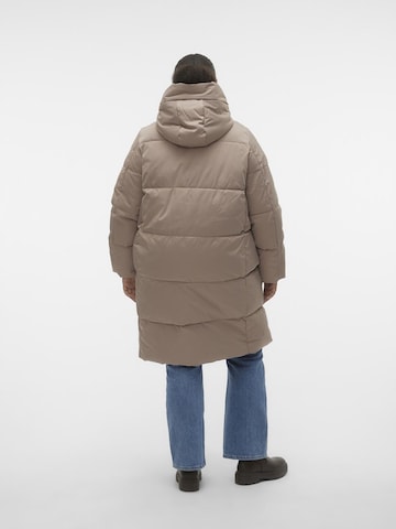 Vero Moda Curve Winter Coat 'STELLA' in Beige